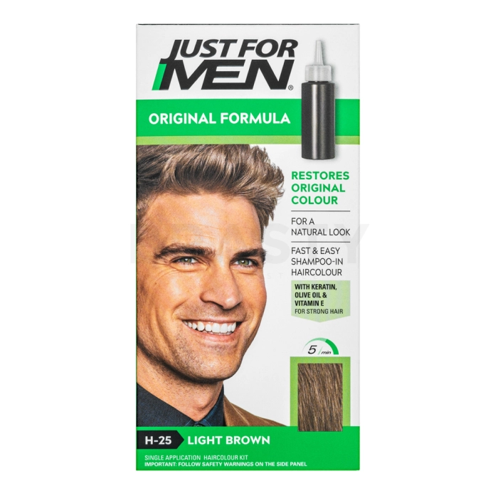 Just For Men Shampoo-in Haircolour barvni šampon za moške H25 Light Brown 66 ml