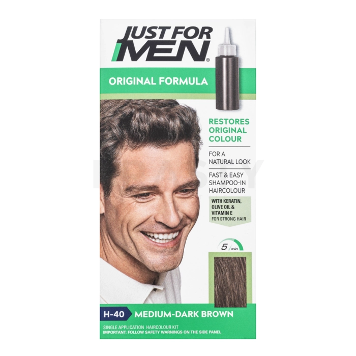 Just For Men Shampoo-in Haircolour barvni šampon za moške H40 Medium Dark Brown 66 ml