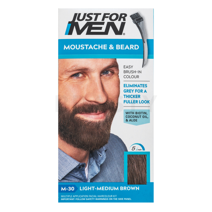 Just For Men Moustache & Beard Color baard kleur M30 Light-Medium Brown