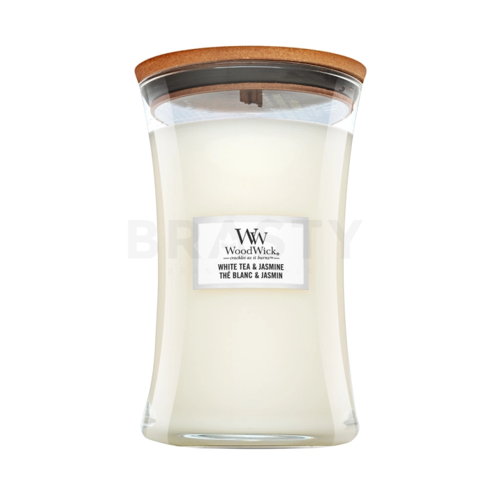 Woodwick White Tea & Jasmine candela profumata 610 g