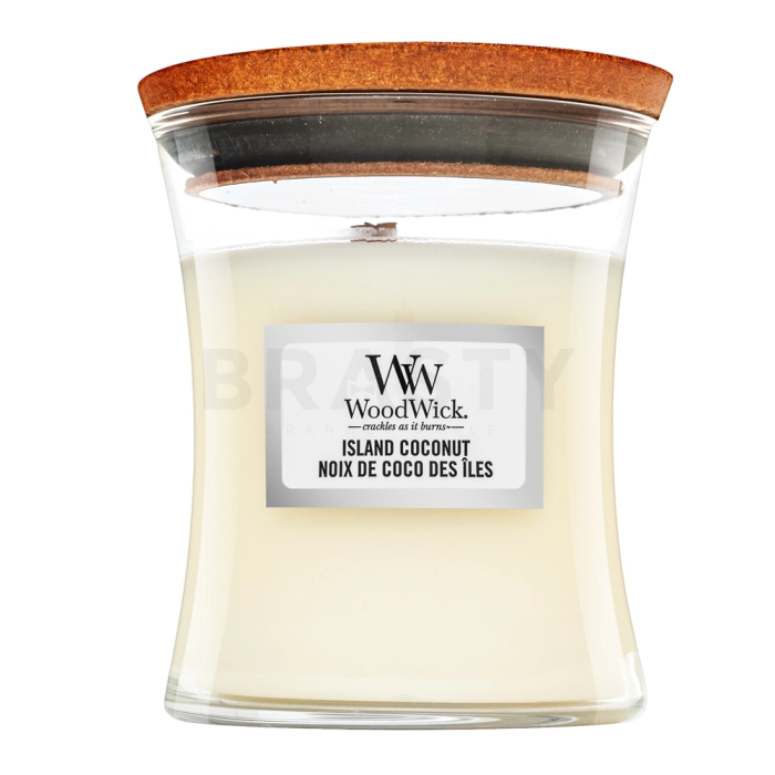 Woodwick Island Coconut candela profumata 85 g