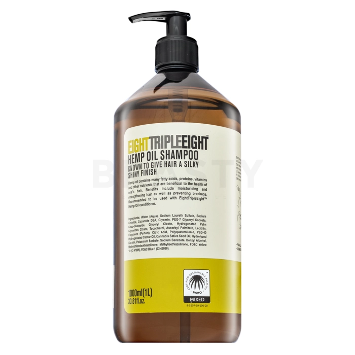 Triple Eight Hemp Oil Shampoo šampon za krepitev za oslabljene lase 1000 ml