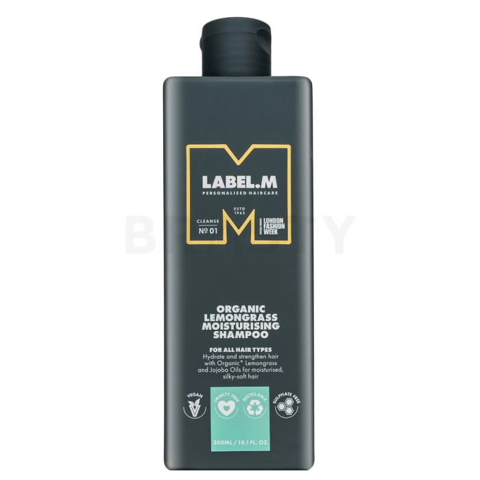Label.M Organic Lemongrass Moisturising Shampoo szampon dla nawilżenia włosów 300 ml