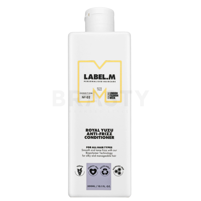 Label.M Royal Yuzu Anti-Frizz Conditioner Voedende conditioner tegen kroezen 300 ml