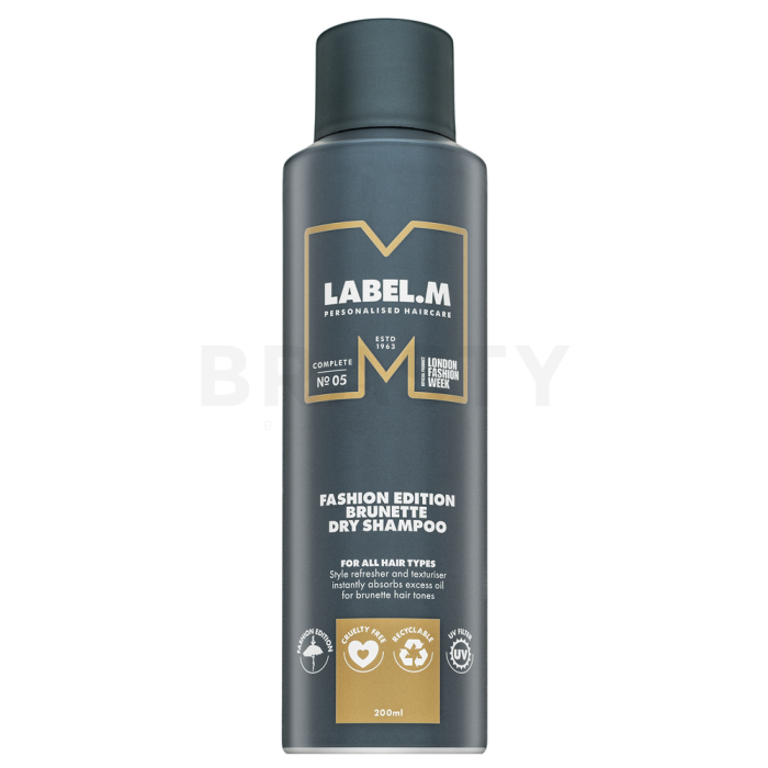 Label.M Fashion Edition Brunette Dry Shampoo Champú seco Para cabello castaño 200 ml