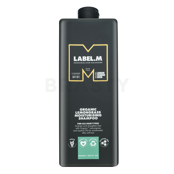 Label.M Organic Lemongrass Moisturising Shampoo šampon za hidrataciju kose 1000 ml