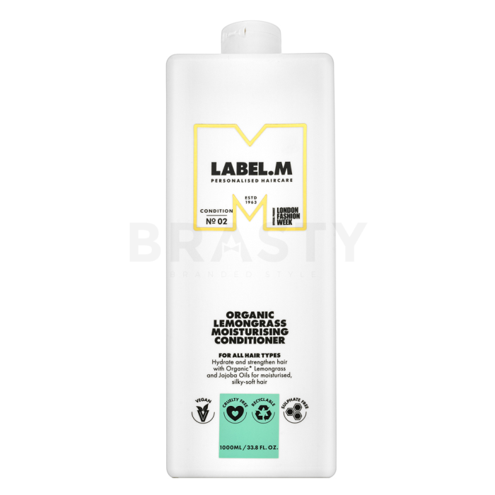 Label.M Organic Lemongrass Moisturising Conditioner regenerator za kosu za hidrataciju kose 1000 ml