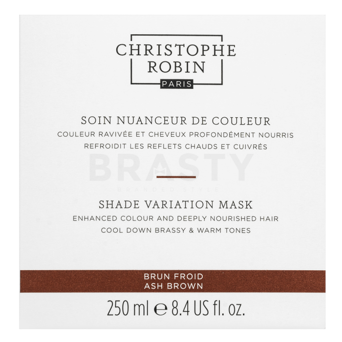 Christophe Robin Shade Variation Mask voedend masker met kleurpigmenten om de kleur van koele bruintinten te doen opleven Ash Brown 250 ml