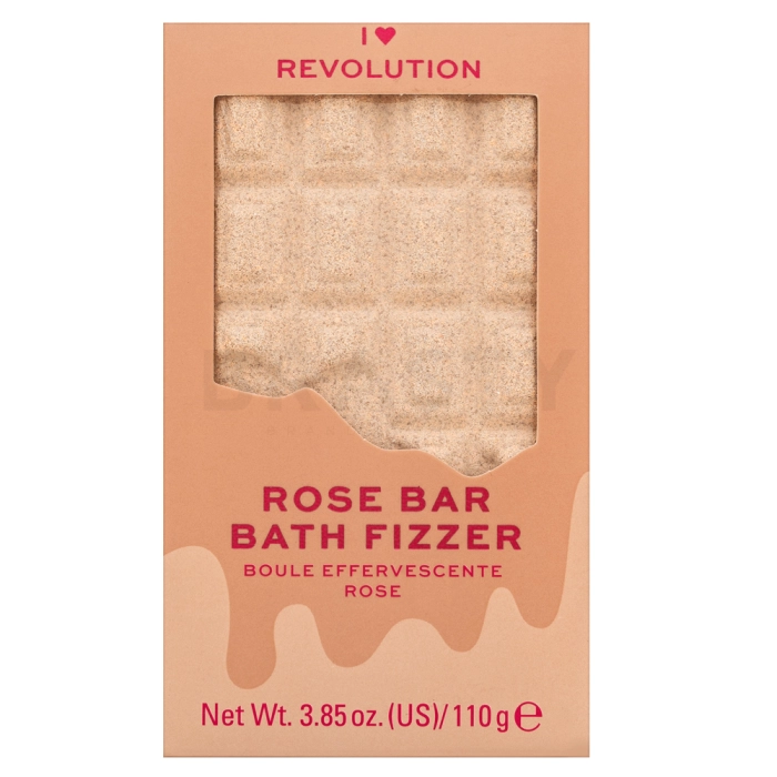 I Heart Revolution Bath Fizzer fürdőgolyó Rose Bar 110 g