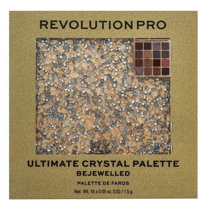 Makeup Revolution Pro Revolution Pro Ultimate Crystal Palette paleta senčil za oči Bejewelled 24 g