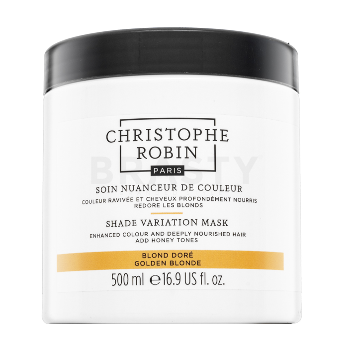 Christophe Robin Shade Variation Mask voedend masker met kleurpigmenten om warme blonde haartinten te doen herleven Golden Blonde 500 ml