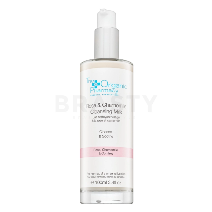 The Organic Pharmacy Rose And Chamomile Cleansing Milk čistiace mlieko pre citlivú pleť 100 ml