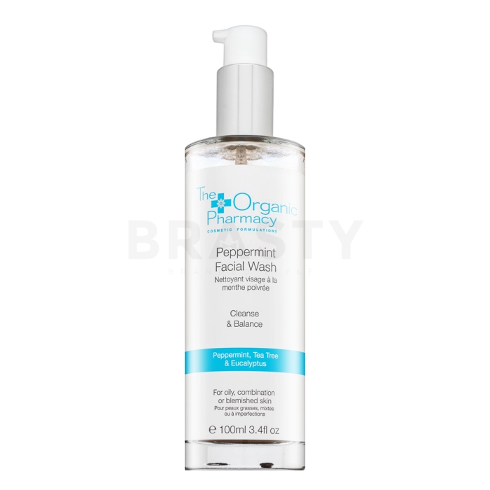 The Organic Pharmacy Peppermint Facial Wash čistiaci gél pre problematickú pleť 100 ml