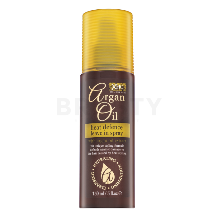 Xpel Hair Care Argan Oil Heat Defence Leave in Spray Schutzspray für Wärmestyling der Haare 150 ml