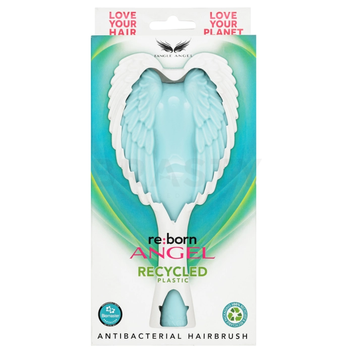Tangle Angel Re:Born Angel Antibacterial Hairbrush Blue kartáč na vlasy pro snadné rozčesávání vlasů