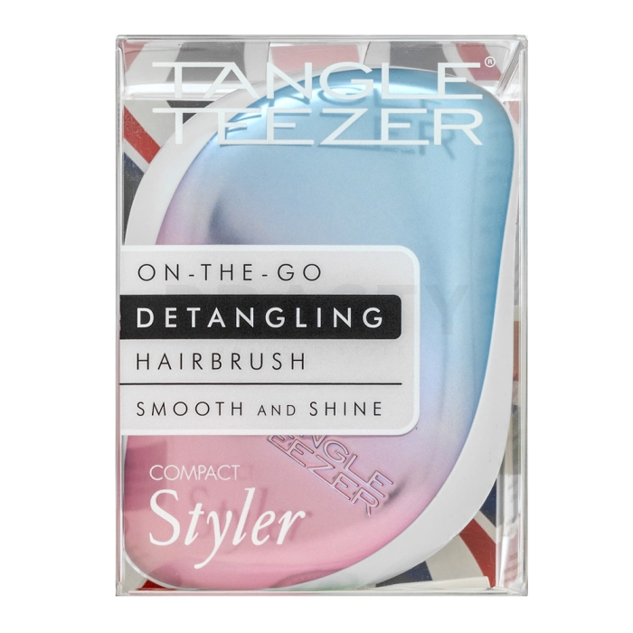 Tangle Teezer On-The-Go Detangling Hairbrush Pink & Blue Chrome четка за коса за лесно разресване