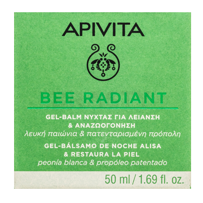 Apivita Bee Radiant nočni balzam Smoothing & Reboot Night Gel-Balm 50 ml