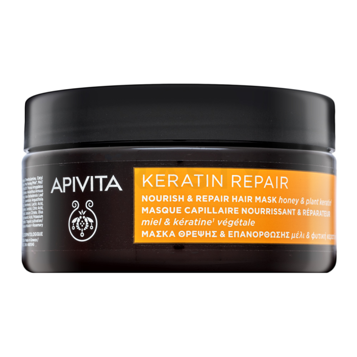 Apivita Keratin Nourish & Repair Hair Mask voedend masker voor droog en beschadigd haar 200 ml