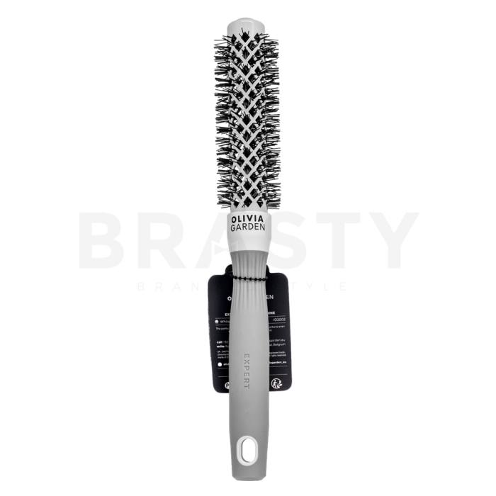 Olivia Garden Expert Blowout Shine Round Brush White & Grey 20 mm четка за коса