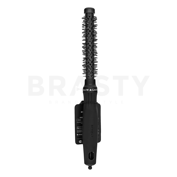 Olivia Garden Expert Blowout Shine Round Brush Black 15 mm hajkefe