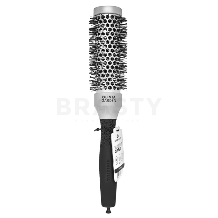 Olivia Garden Essential Blowout Classic Silver 35 mm krtača za lase