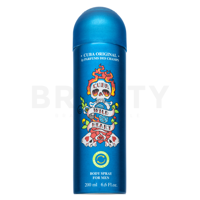 Cuba Cuba Wild Heart deospray voor mannen 200 ml
