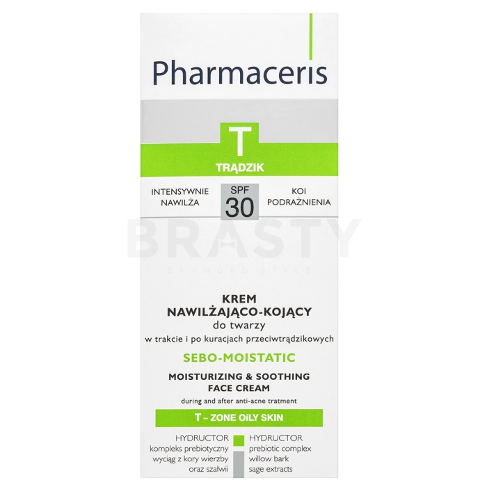 Pharmaceris T Sebo-Moistatic Moisturizing & Soothing Face Cream krem nawilżający z formułą kojącą 50 ml