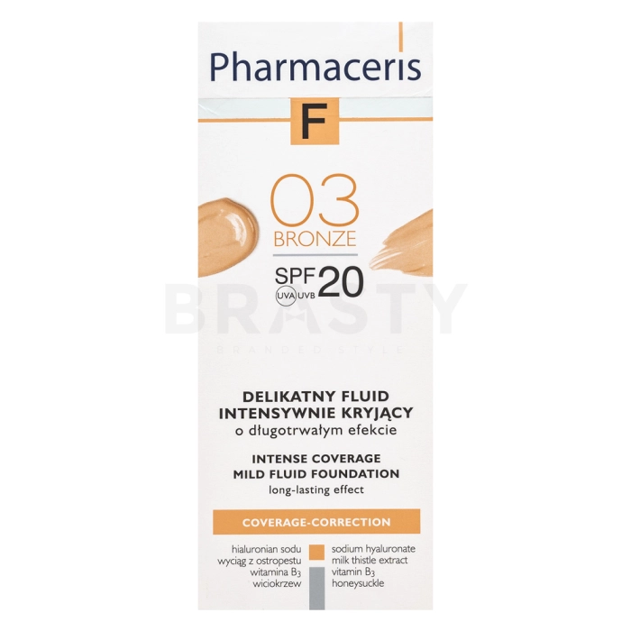 Pharmaceris F Capilar-Correction Fluid SPF20 Bronze szépítő fluid az egységes és világosabb arcbőrre 30 ml