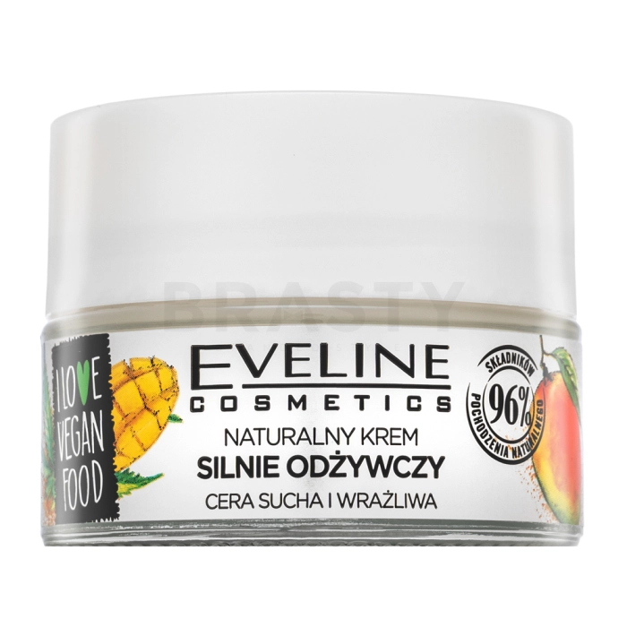 Eveline I Love Vegan Food Nourishing Cream Hemp Oil & Mango voedende crème voor alle huidtypen 50 ml