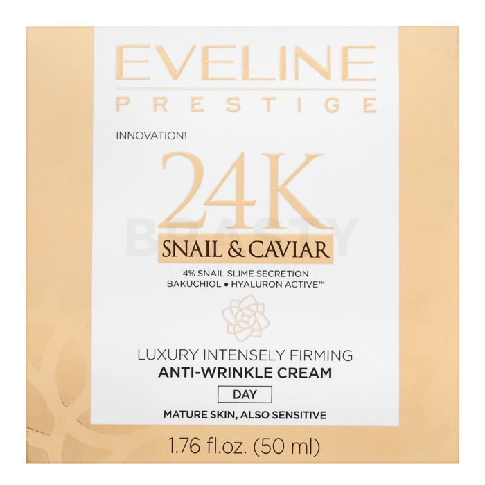 Eveline 24k Snail & Caviar Anti-wrinkle Cream voedende crème met Slakken Extract 50 ml