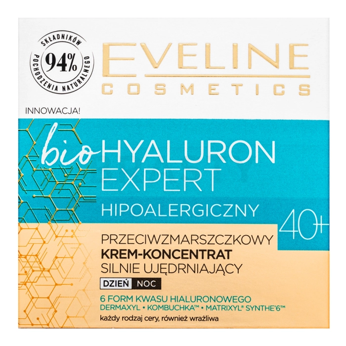 Eveline Bio Hyaluron Expert 40+ vyživující krém pro všechny typy pleti 50 ml