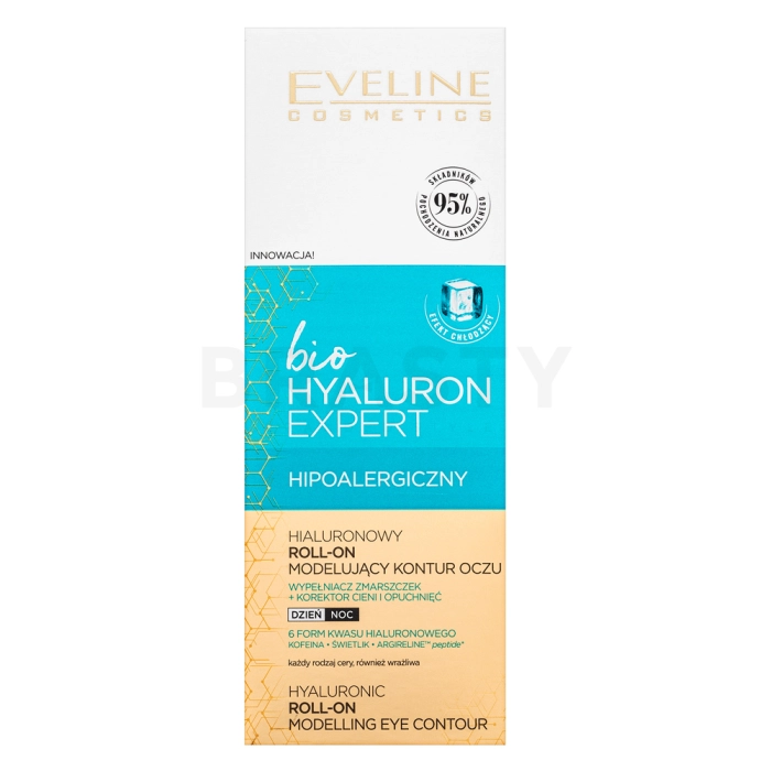 Eveline Bio Hyaluron Eye Roll-On Modelling Eye Contour vypínací oční krém pro všechny typy pleti 15 ml