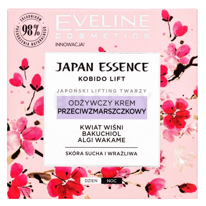 Eveline Japan Essence Kobido Lift Anti-wrinkle Cream voedende crème voor alle huidtypen 50 ml