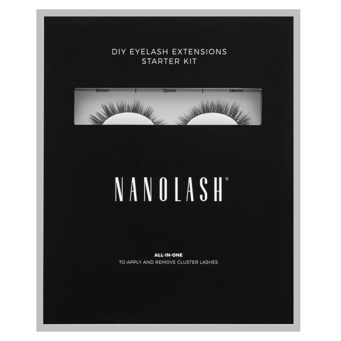 Nanolash DIY Eyelash Extensions Starter Kit Set zur Wimpernverlängerung für zu Hause Heartbreaker