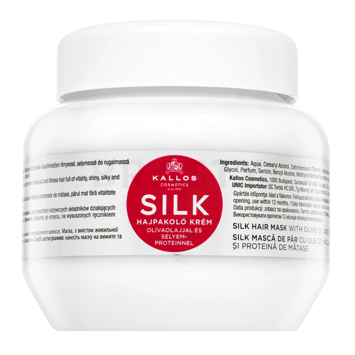Kallos Silk Hair Mask gladmakend masker voor stug en weerbarstig haar 275 ml
