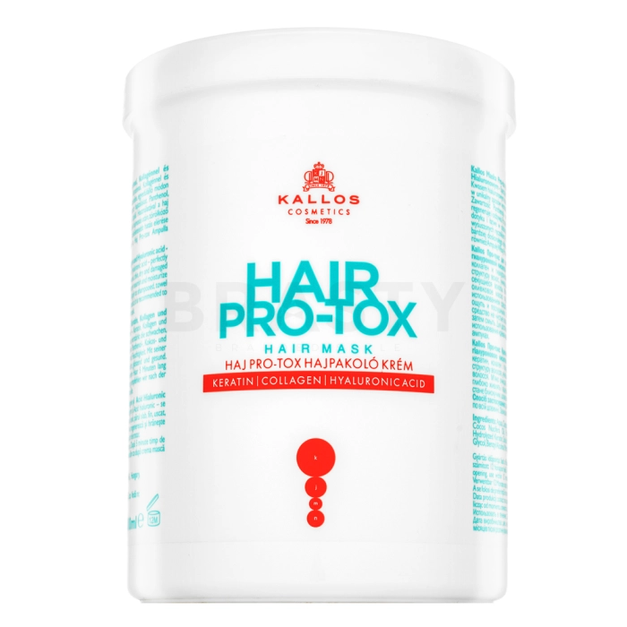 Kallos Hair Pro-Tox Hair Mask pflegende Haarmaske mit Keratin 1000 ml