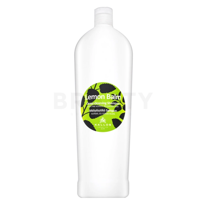 Kallos Lemon Balm Deep-Cleansing Shampoo Champú de limpieza profunda Para cabello normal y graso 1000 ml