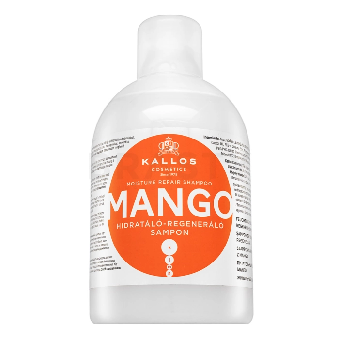 Kallos Mango Moisture Repair Shampoo Voedende Shampoo voor droog en beschadigd haar 1000 ml