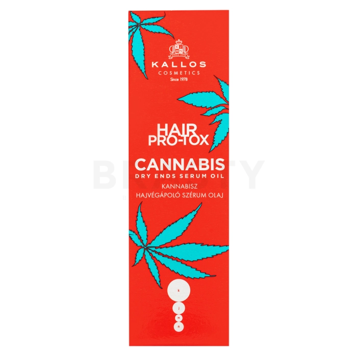 Kallos Hair Pro-Tox Cannabis Dry Ends Serum siero per colmare le doppie punte 50 ml