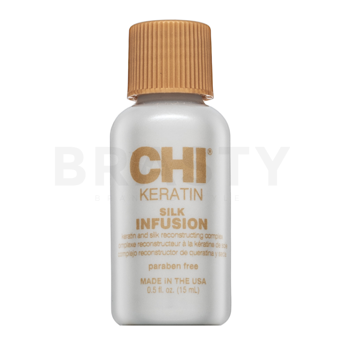 CHI Keratin Silk Infusion vlasová kúra pre hrubé a nepoddajné vlasy 15 ml