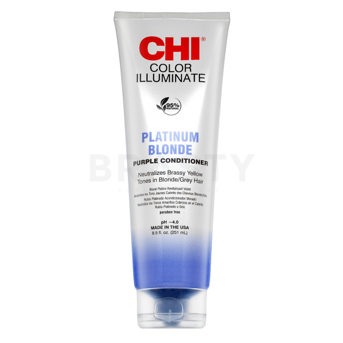 CHI Ionic Color Illuminate Conditioner tonizáló kondicionáló hajszín élénkítésére Platinum Blonde 251 ml