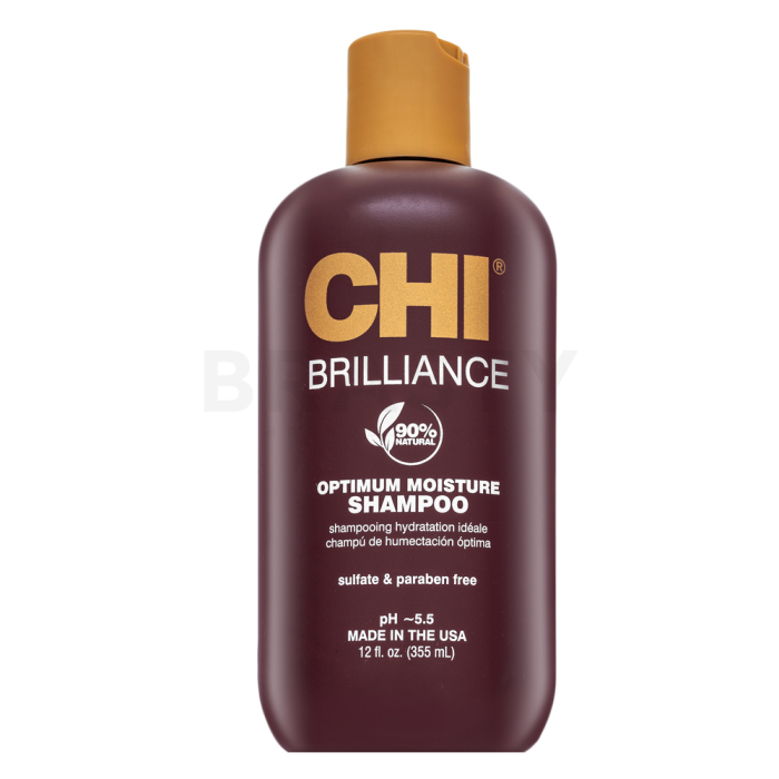 CHI Deep Brilliance Olive & Monoi Optimum Moisture Shampoo Shampoo zur Hydratisierung der Haare 355 ml