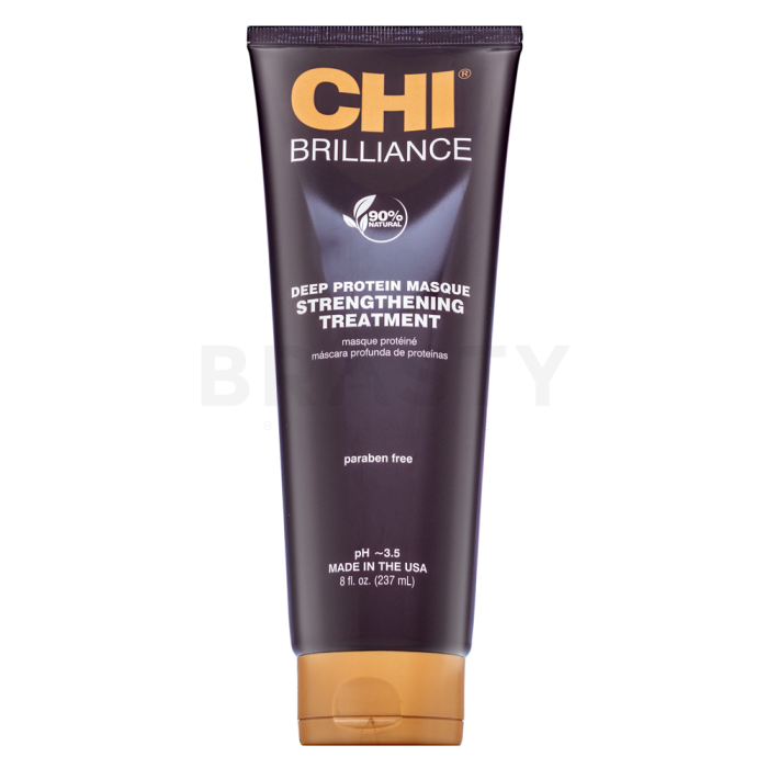 CHI Deep Brilliance Olive & Monoi Strengthening Treatment versterkend masker voor verzwakt haar 237 ml