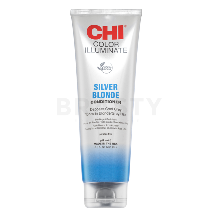 CHI Ionic Color Illuminate Conditioner tonizáló kondicionáló hajszín élénkítésére Silver Blonde 251 ml