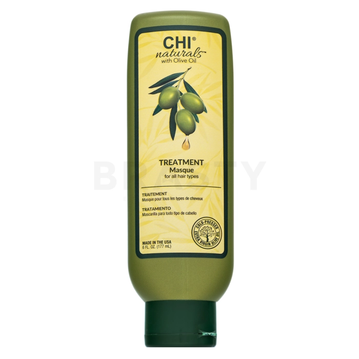 CHI Naturals with Olive Oil Treatment Masque подхранваща маска За всякакъв тип коса 177 ml