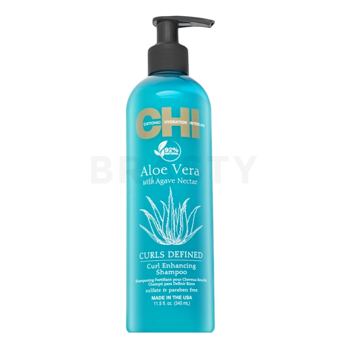 CHI Aloe Vera Curls Defined Curl Enhancing Shampoo Pflegeshampoo für lockiges Haar 340 ml