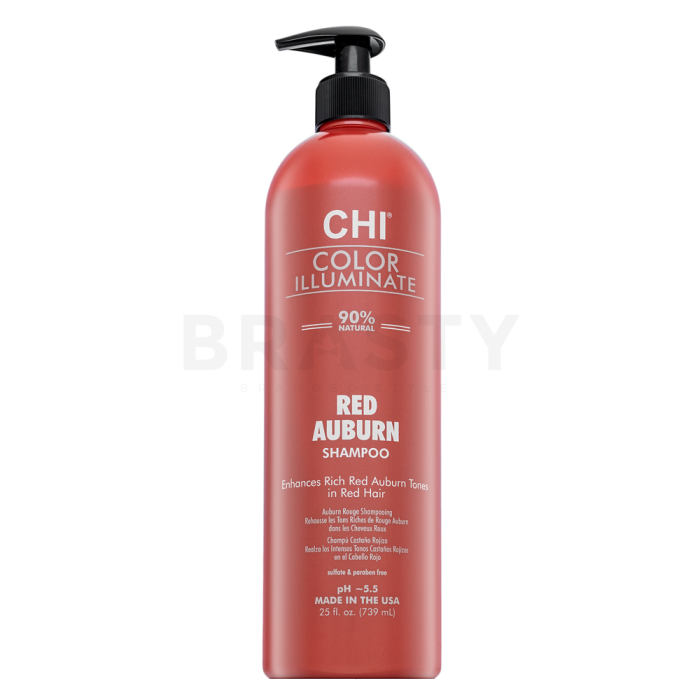 CHI Color Illuminate Red Auburn Shampoo изсветляващ шампоан за съживяване на червените оттенъци 739 ml