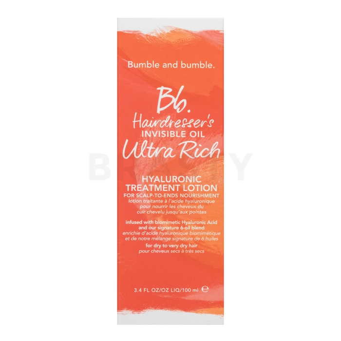 Bumble And Bumble BB Hairdresser's Invisible Oil Ultra Rich Hyaluronic Treatment Lotion грижа без изплакване за много суха и увредена коса 100 ml