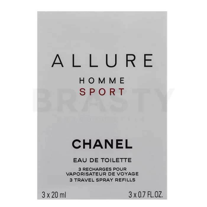 Chanel Allure Homme Sport - Refill Eau de Toilette bărbați 3 x 20 ml