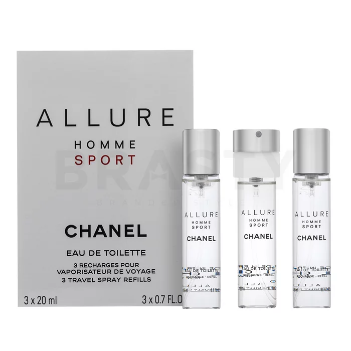 Chanel Allure Homme Sport - Refill Eau de Toilette bărbați 3 x 20 ml
